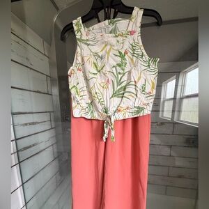 STATE Coral Elastic-Waist Jumpsuit